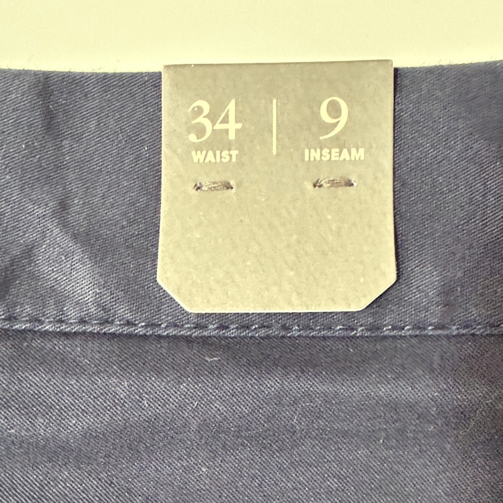 J. Crew Men’s Flat Front Shorts Navy - Picture 7 of 9